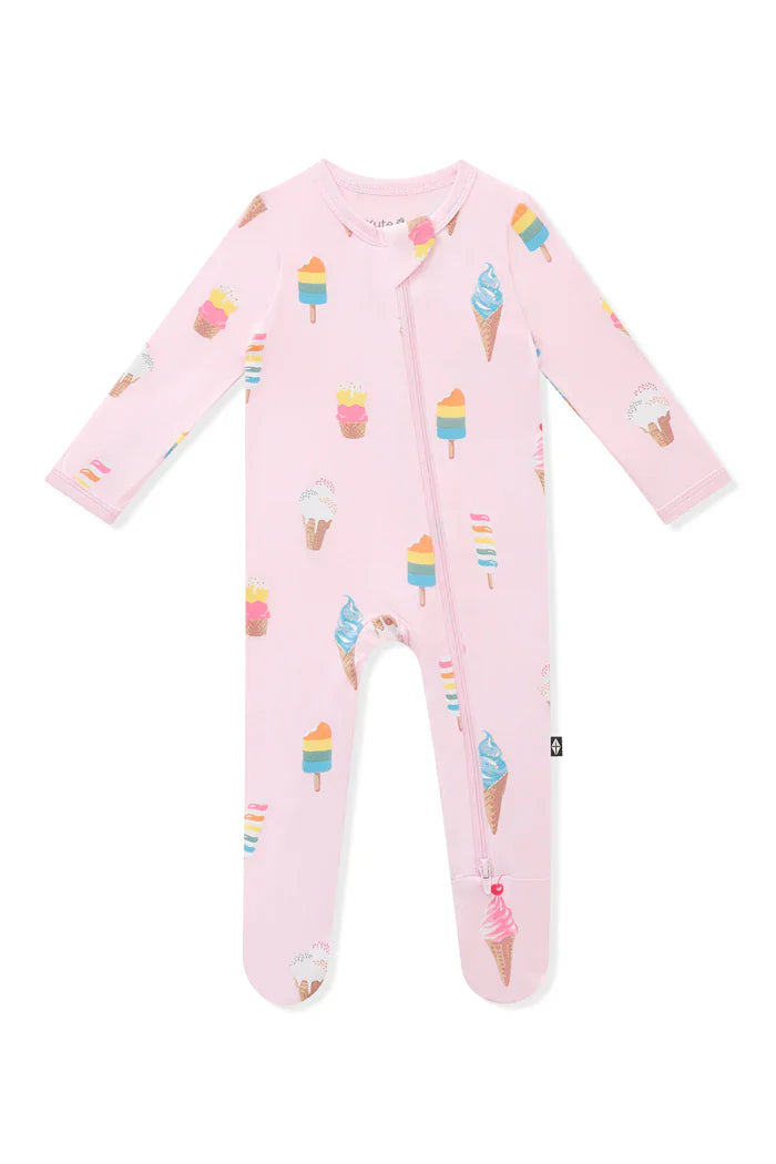 Kyte Baby - Printed Bamboo Zippered Footie - Summer 2026 Collection