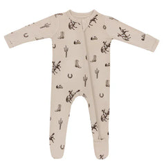 Kyte Baby - Printed Zippered Footie Cowboy Collection