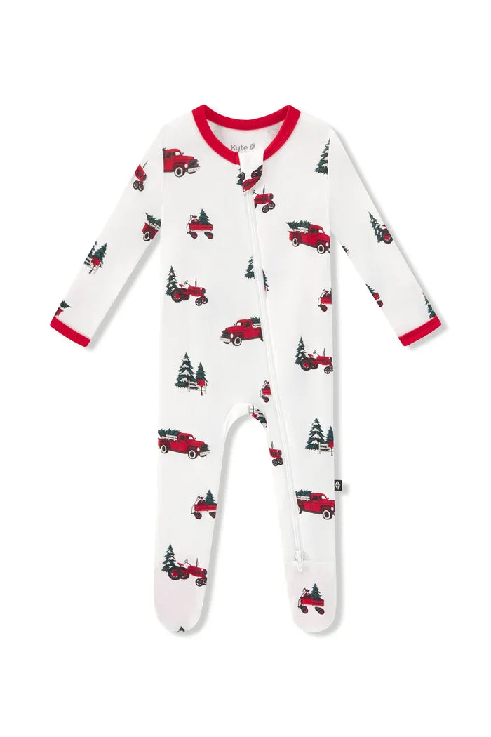 Kyte Baby - Printed Zippered Footie - Holiday Prints