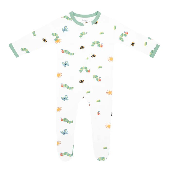 Kyte Baby - Printed Zippered Footie - The Very Hungry Caterpillar and Friends