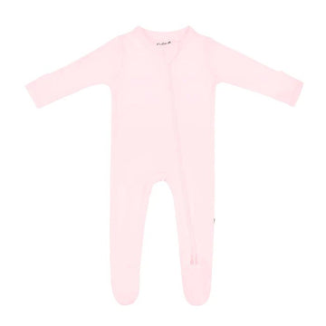 Kyte Baby - Solid Zippered Footie - Spring 2024 Collection Sakura / 0-3m All Clothing