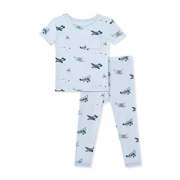 Kyte Baby - Toddler Short Sleeve with Pants Pajama Set - Printed