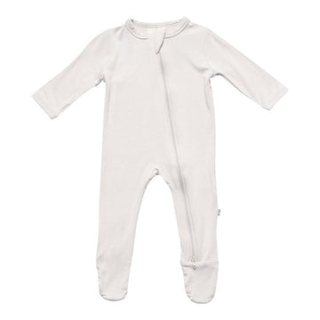 Kyte Baby - Zippered Footie - Solids Oat / NB Unisex Clothing