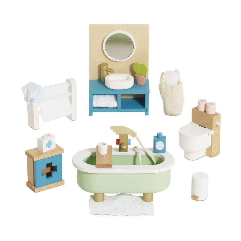 Le Toy Van - Bathroom - Wooden Dollhouse Furniture Set