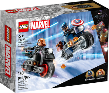 Lego - Black Widow & Captain America Motorcycles All Toys
