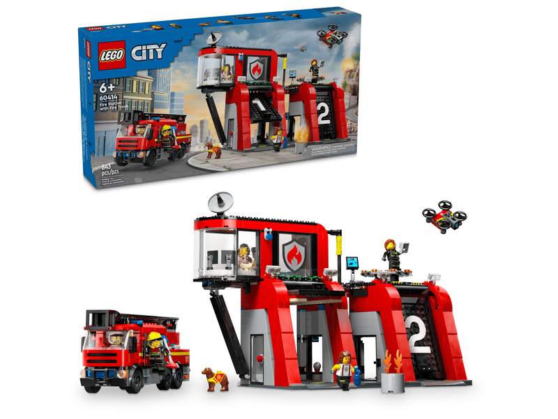 LEGO - City - Fire Station with Fire Truck