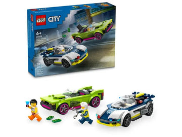 LEGO - City - Police Car and Muscle Car Chase Building Toys