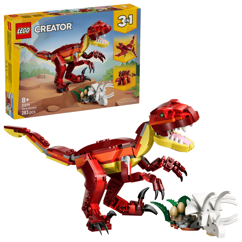 LEGO - Creator - 3-in-1 - Fierce Dinosaur - 283-Piece Dinosaur Building Set