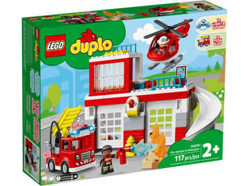 LEGO - Duplo - Fire Station & Helicopter All Toys