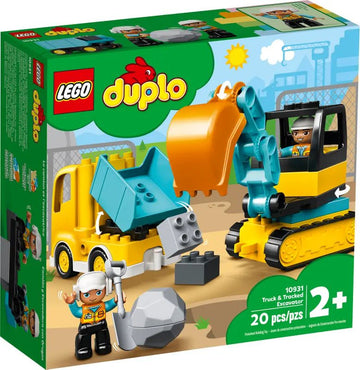 LEGO - Duplo - Truck & Tracked Excavator Building Toys