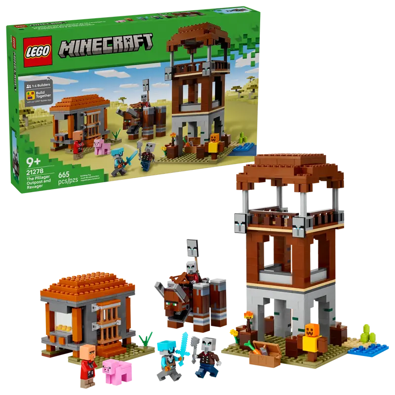 LEGO - The Pillager Outpost and Ravager