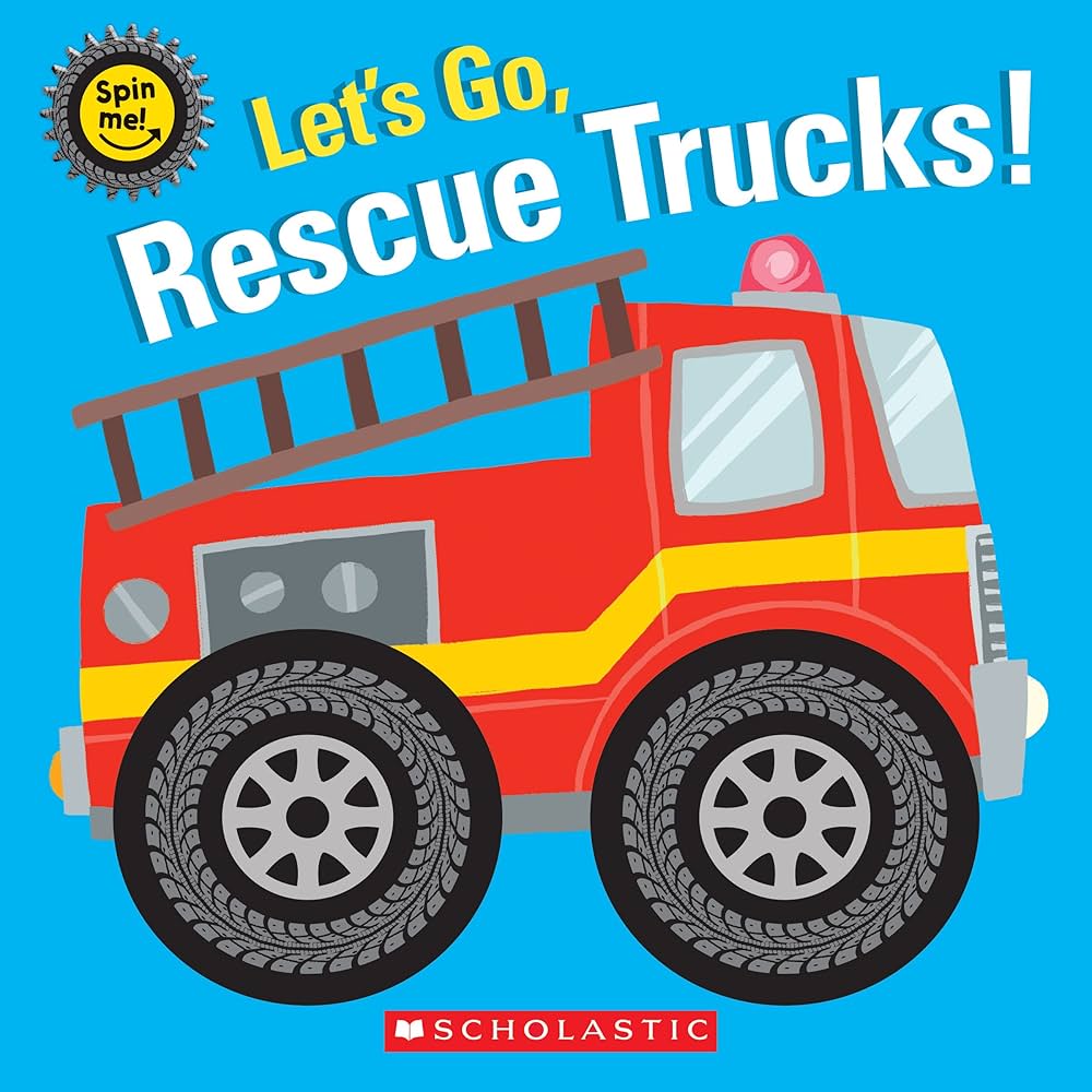 Let's Go, Rescue Trucks! - Spin Me! (Board Book)