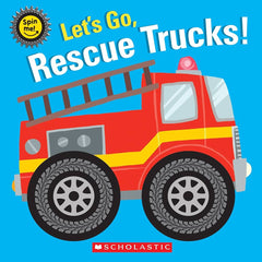 Let's Go, Rescue Trucks! - Spin Me! (Board Book)