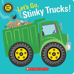 Let's Go, Stinky Trucks! - Spin Me! (Board Book)