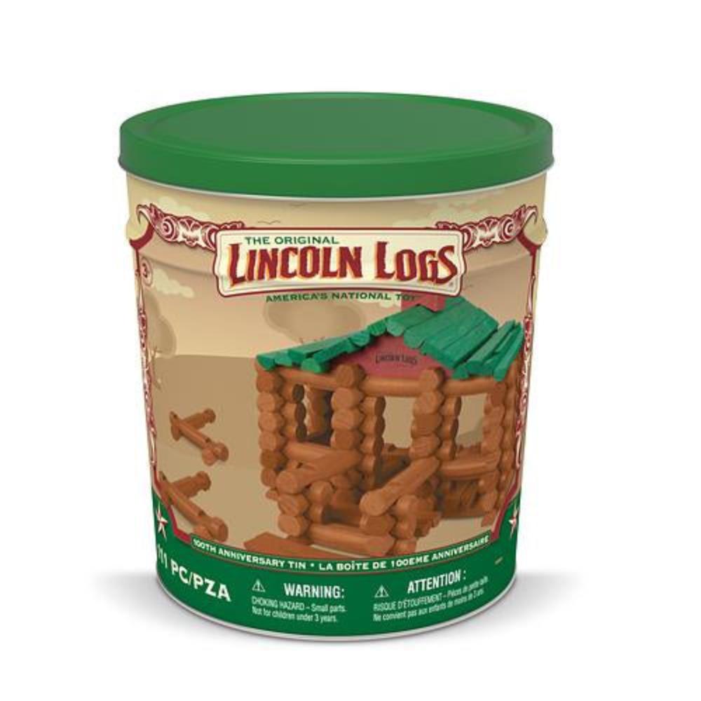 Lincoln Logs - 100th Anniversary Tin -  111pc