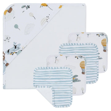 Living Textiles - Baby Bath Gift Set - 5pcs Up And Up Away All Bath & Potty