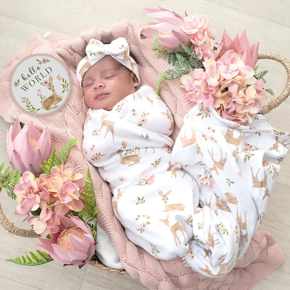 Living Textiles Jersey Swaddle 2pk Little Canadian