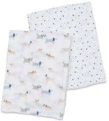 Lulujo - Cotton Muslin Swaddle 2pk