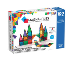 Magna Tiles - 100 Piece Clear Colours Set - OPEN BOX