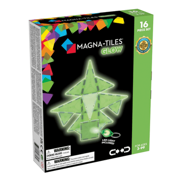 Magna Tiles - 16 Piece Glow in the Dark Set Puzzles