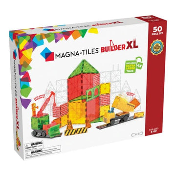 Magna-Tiles - Builder XL 50-Piece Set Building Toys