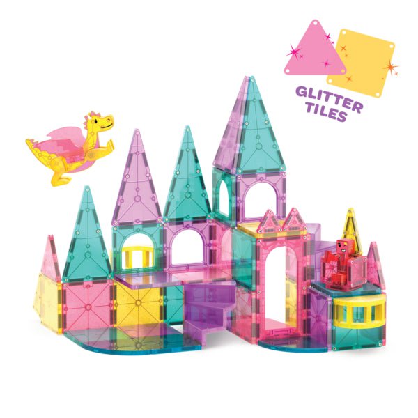 Magna-Tiles - Castle DLX + microMAGS 48-Piece Set – Little Canadian