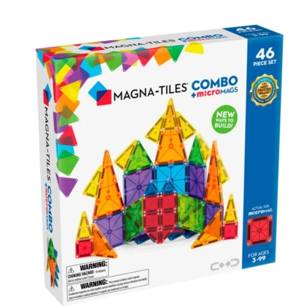Magna-Tiles - Combo + microMAGS - 46 Piece Set