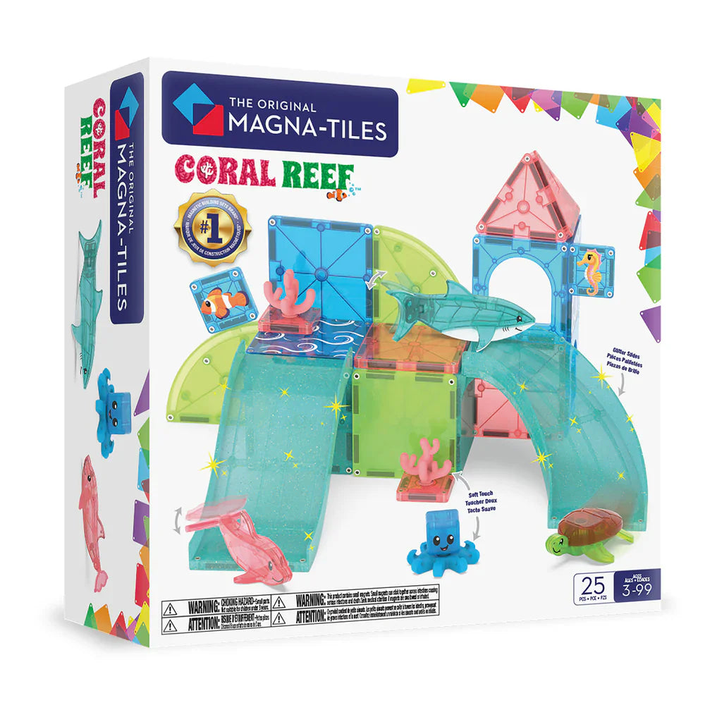 Magna-Tiles - Coral Reef 25-Piece Magnetic Building Set