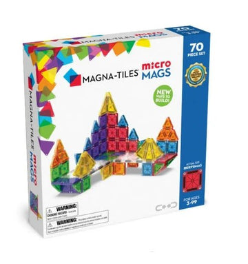 Magna-Tiles -  microMAGS Deluxe 70-Piece Set Building Toys