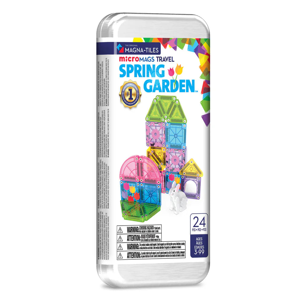 Magna-Tiles - microMAGS - Spring Garden - 24 Piece Travel Set