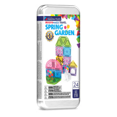 Magna-Tiles - microMAGS - Spring Garden - 24 Piece Travel Set