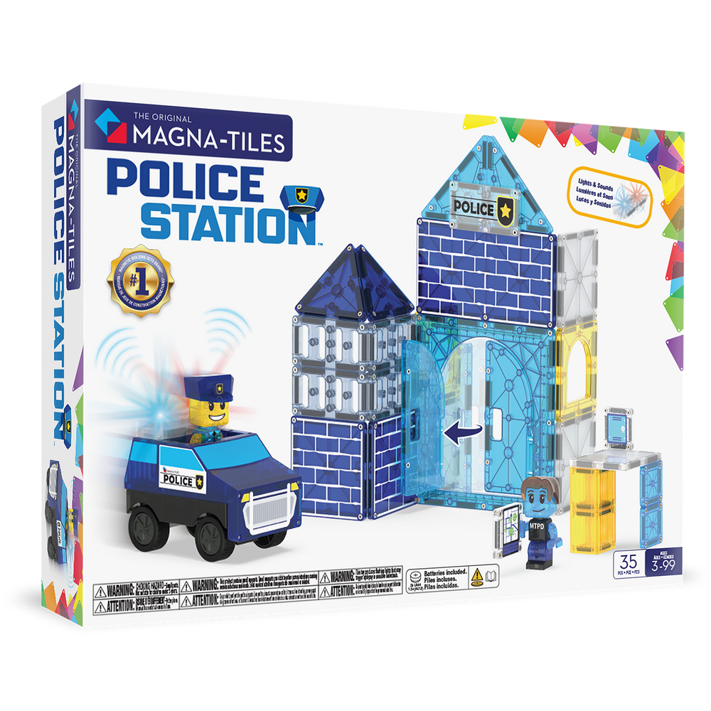 Magna-Tiles - Police Station 35-Piece Set