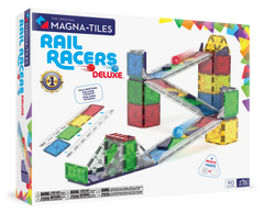 Magna-Tiles - Rail Racers Deluxe 90-Piece Set