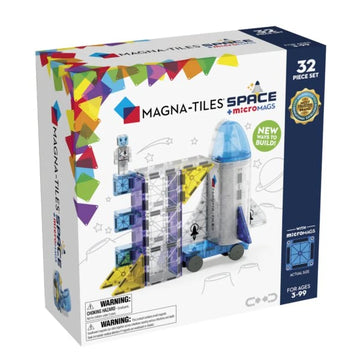 Magna-Tiles - Space + microMAGS 32-Piece Set Building Toys