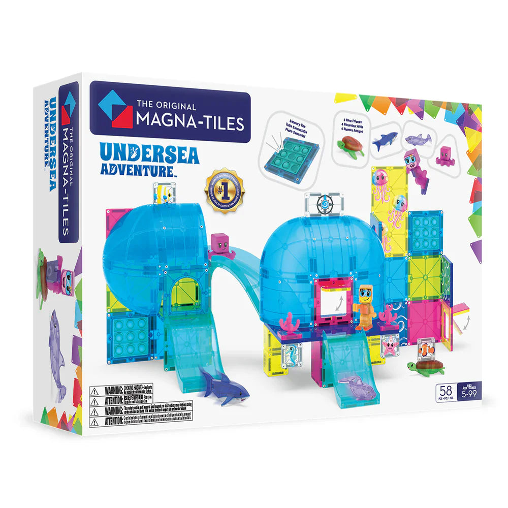 Magna-Tiles - Undersea Adventure 58-Piece Magnetic Building Set