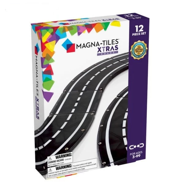 Magna Tiles - XTRAS - Roads 12-Piece Set
