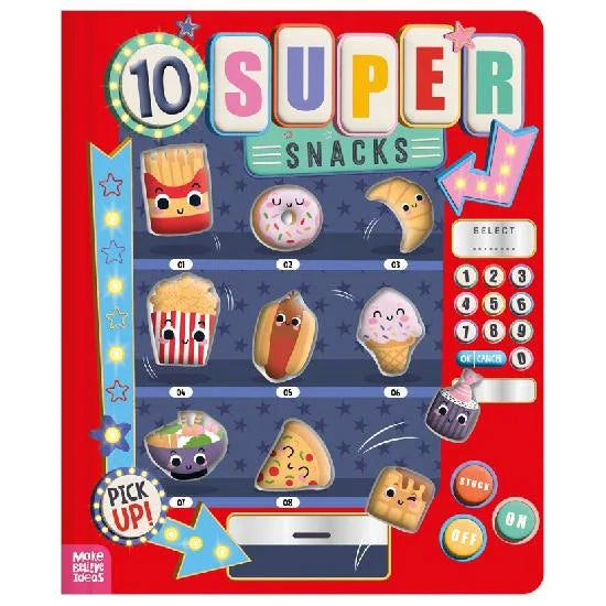 Make Believe Ideas - 10 Super Snacks - Interactive Touch & Feel Board Book