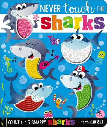 Make Believe Ideas - Never Touch The Sharks - Board Book Books