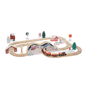 Manhattan Toy - Alpine Express Wooden Toy Train Set Toys