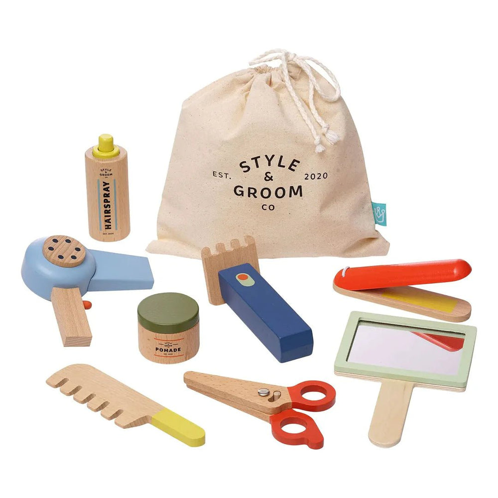 Manhattan Toy - Style & Groom Wooden Barber Set