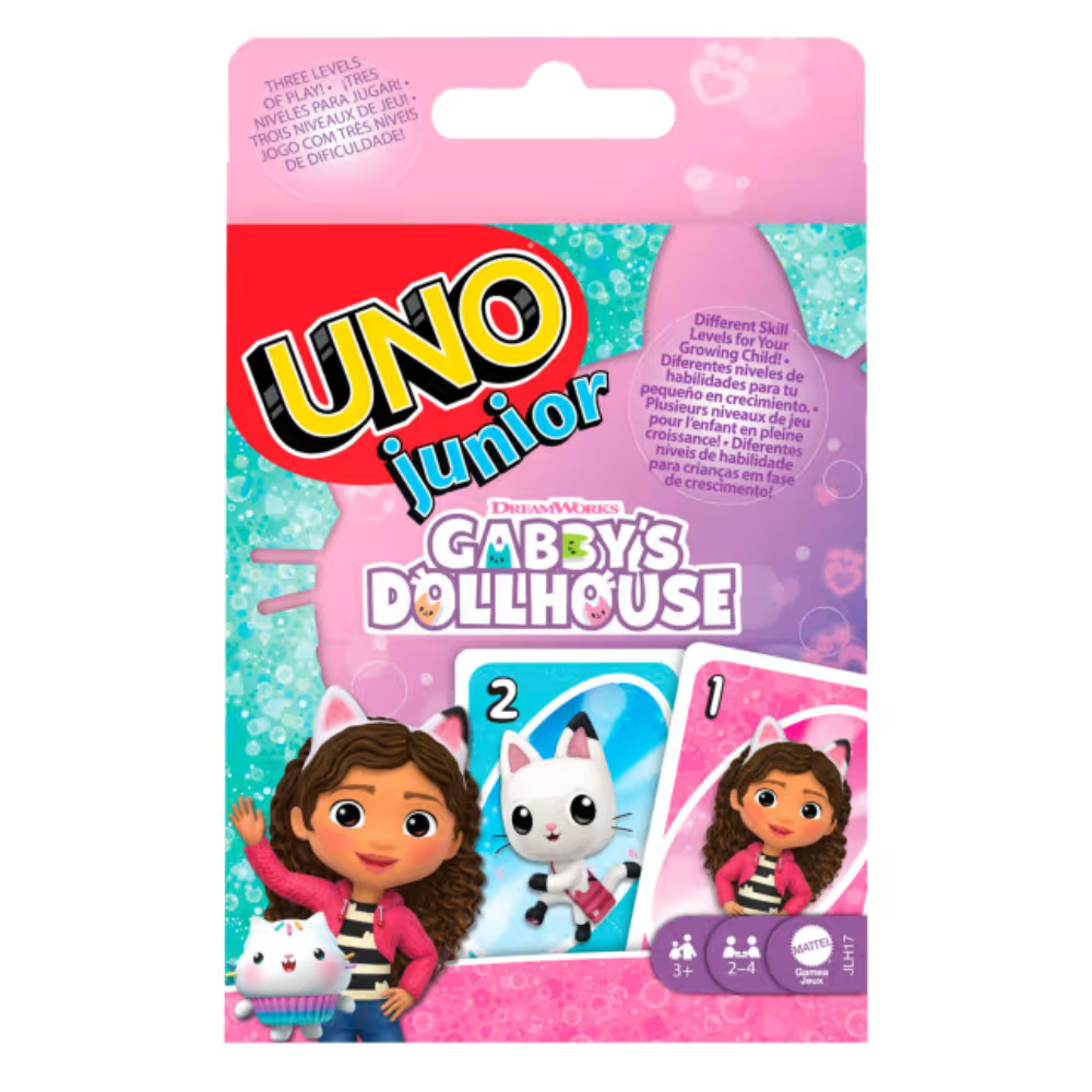 Mattel - UNO Junior Gabby's Dollhouse - Card Game