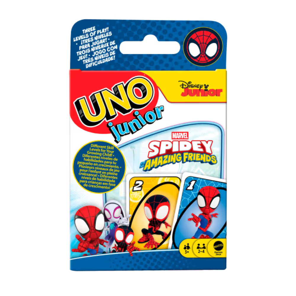 Mattel - UNO Junior - Marvel Spidey and His Amazing Friends - Card Game