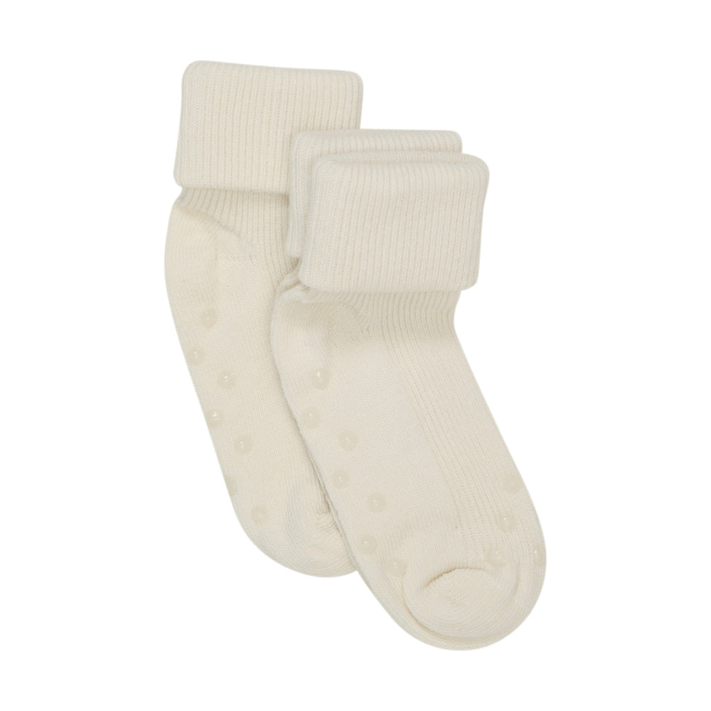 Minymo - Baby Rib Sock with Grip - 2-Pack