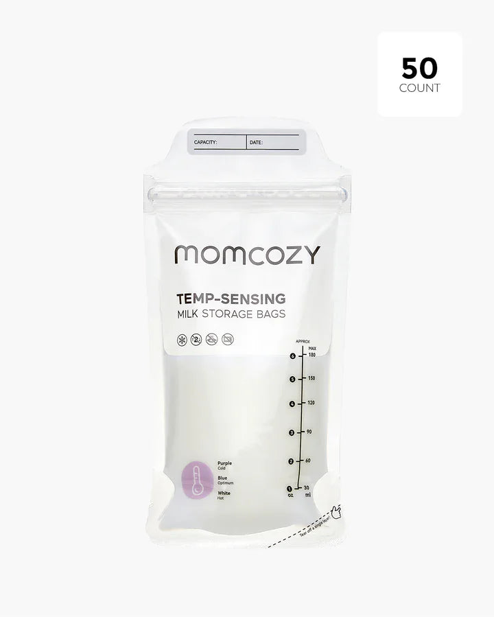 Momcozy - Breastmilk Bag with Colour-Changing Temperature Indicator - 180ml/50ct