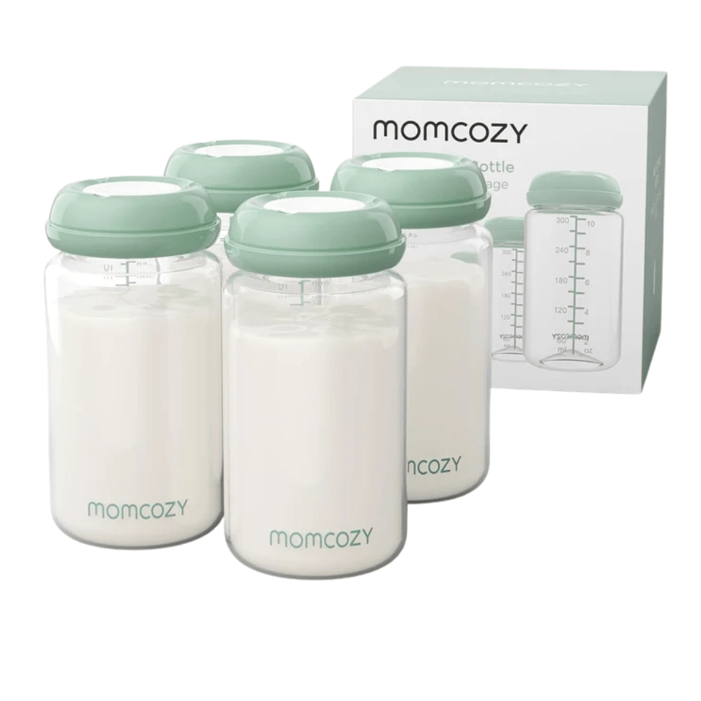 Momcozy - Natural Baby Milk Storage Bottles - 4-Pack