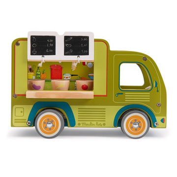 Moulin Roty - Grande Famille - Wooden Food Truck All Toys
