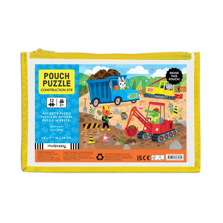 Mudpuppy – 12-Piece Pouch Puzzle for Kids
