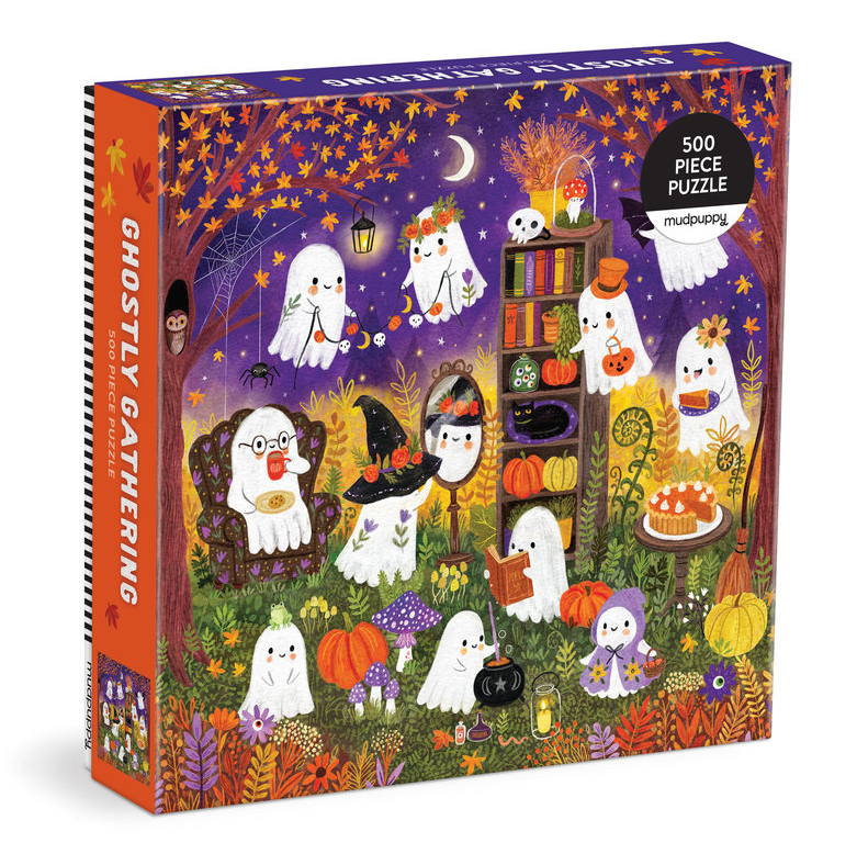 Mudpuppy – Ghostly Gathering 500-Piece Family Puzzle