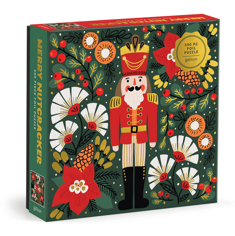 Mudpuppy – Merry Nutcracker 500-Piece Foil Puzzle