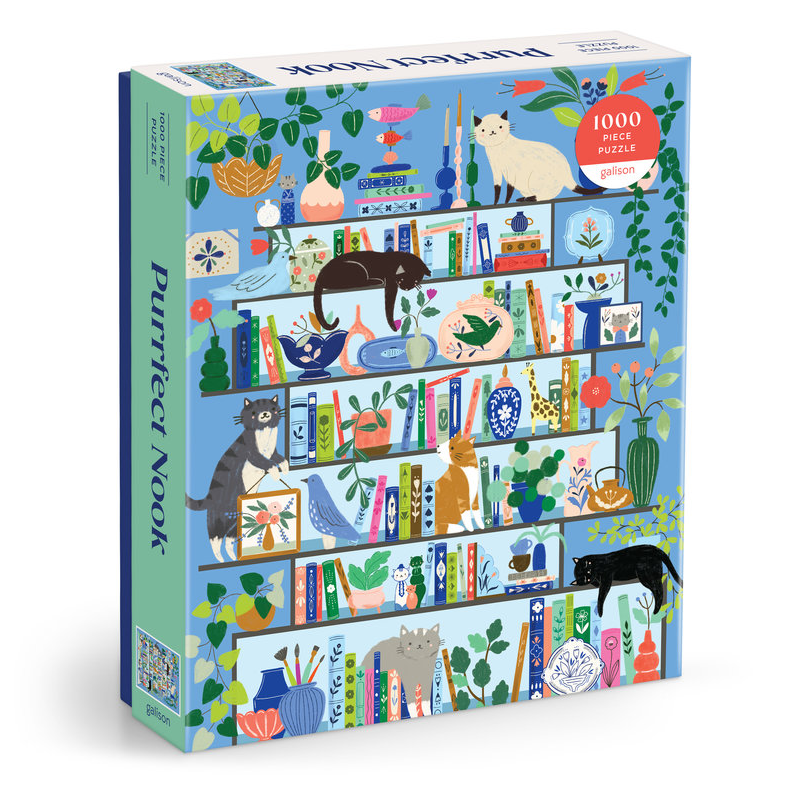 Mudpuppy x Galison – Purrfect Nook 1000-Piece Puzzle